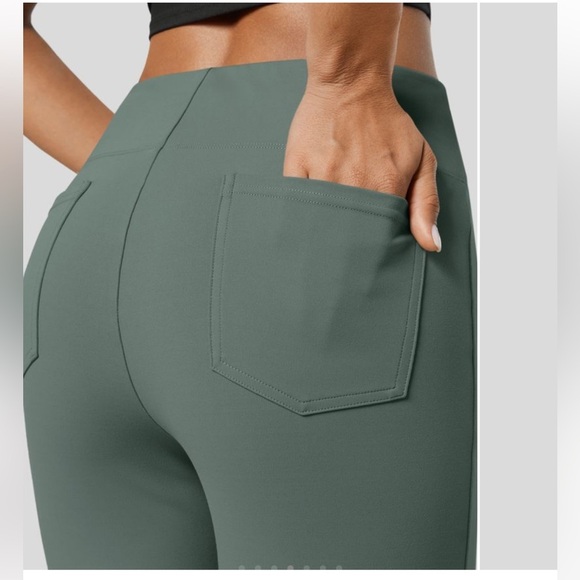 Halara Flex™ High Waisted Back Side Pocket Slight
Flare Work Pants Duck Green - Picture 7 of 8